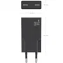 Aisens Cargador Ultra Delgado GaN 30W con 2x USB-C PD3.0, Negro